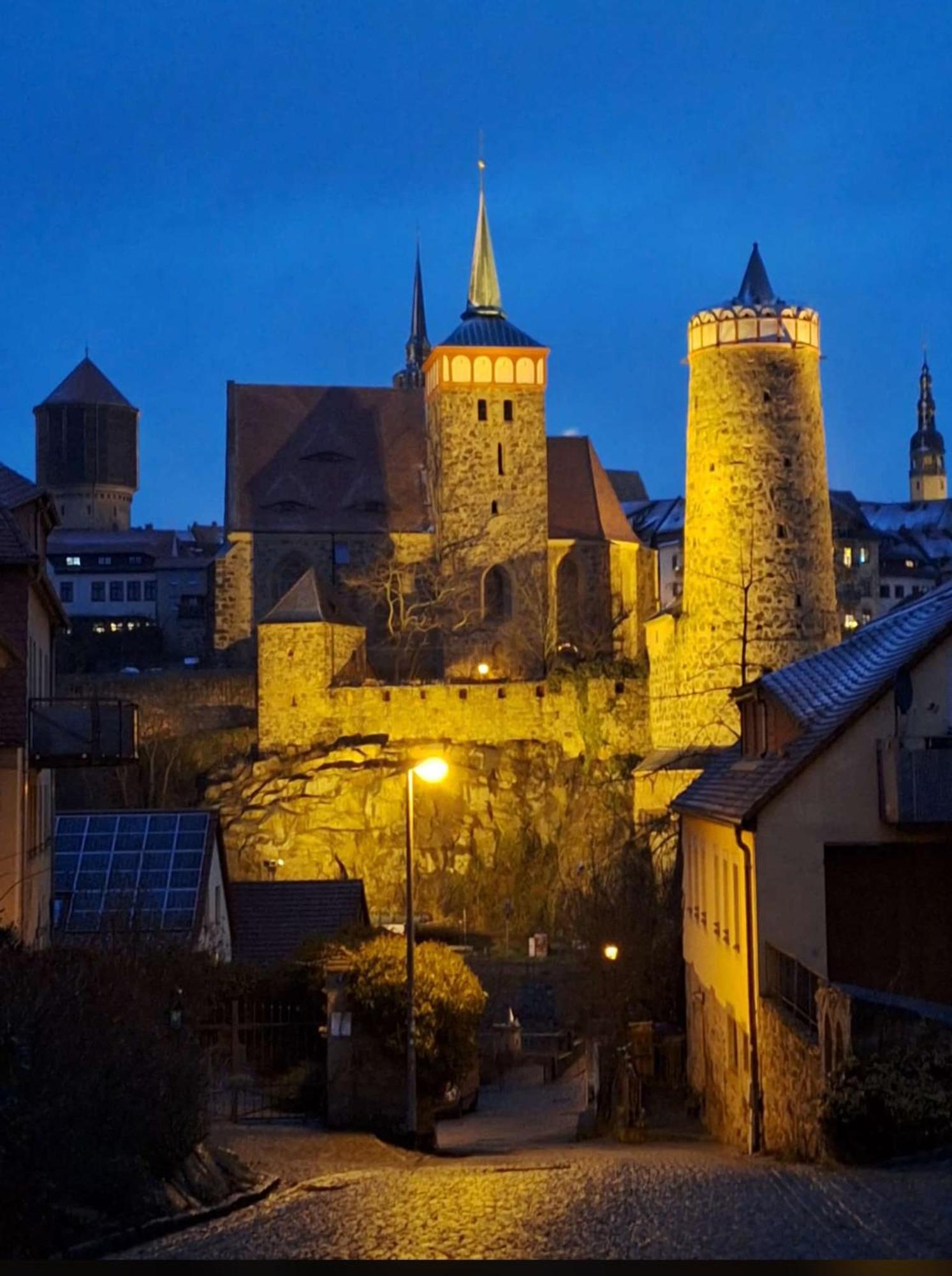 Ferienhaus Amare Mit Fasssauna, Eigener Terrasse & Kamin Bautzen Bagian luar foto
